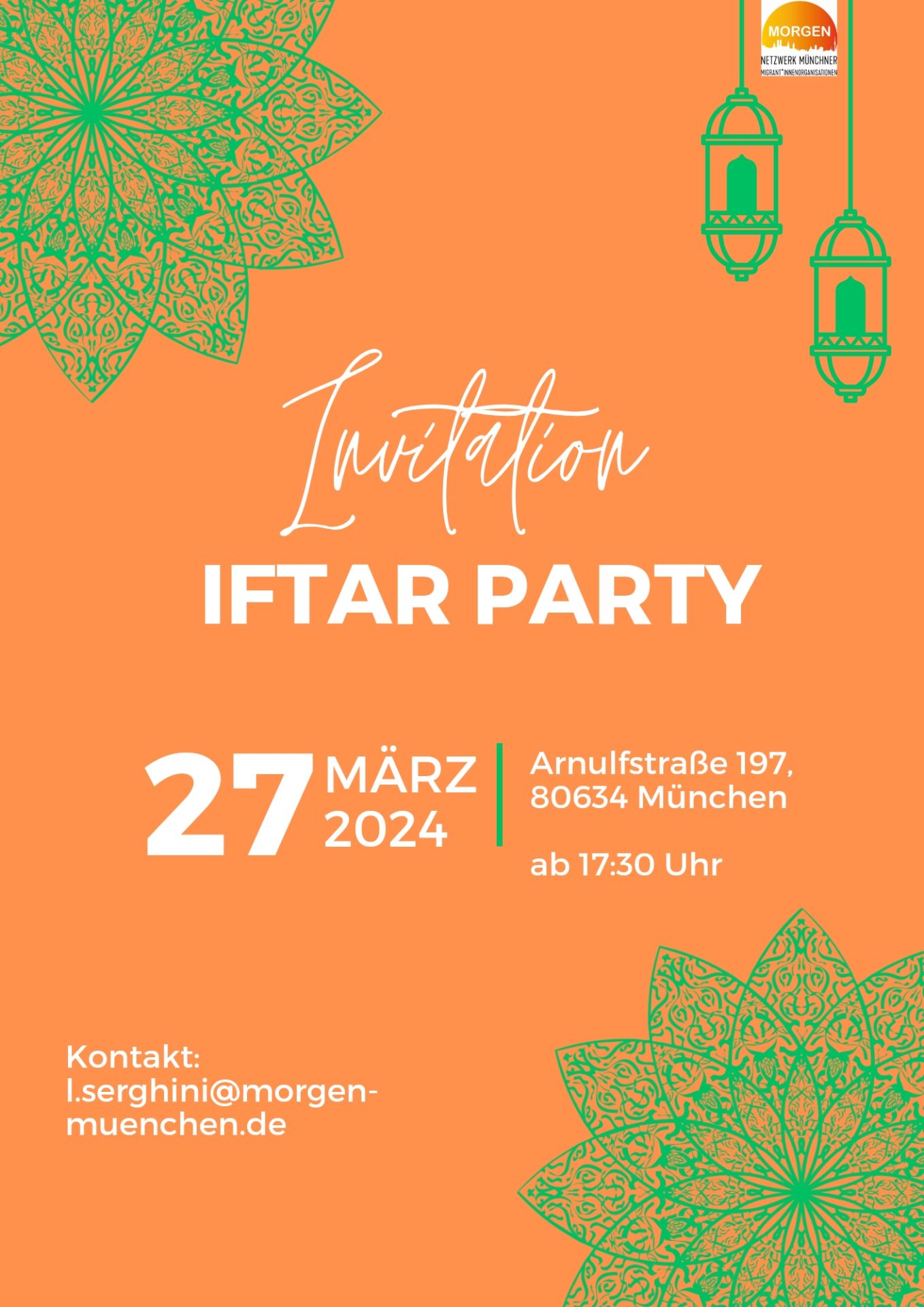 Einladung Iftar Party 27. März